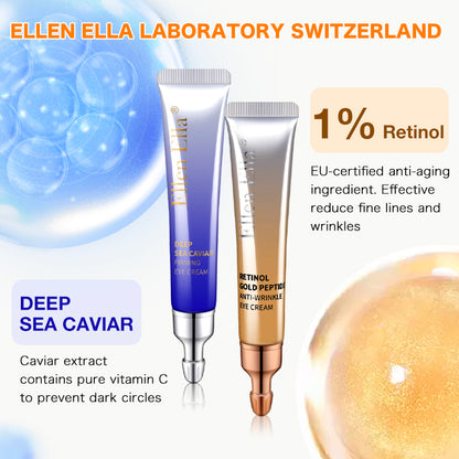 ELLEN ELLA Advanced Eye Cream-Remove Dark Circles, Eye Bags, Wrinkles-Make you 20 years younger✅ 7-Day Improvement Guarantee – Full Refund if No Results