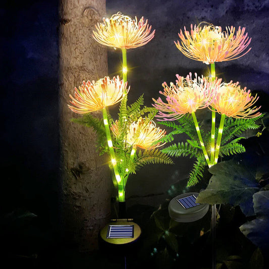 🌸Solar-Powered Floral Lights with Glowing Flowers and Stems LED Waterproof Outdoor Garden Stake Lights