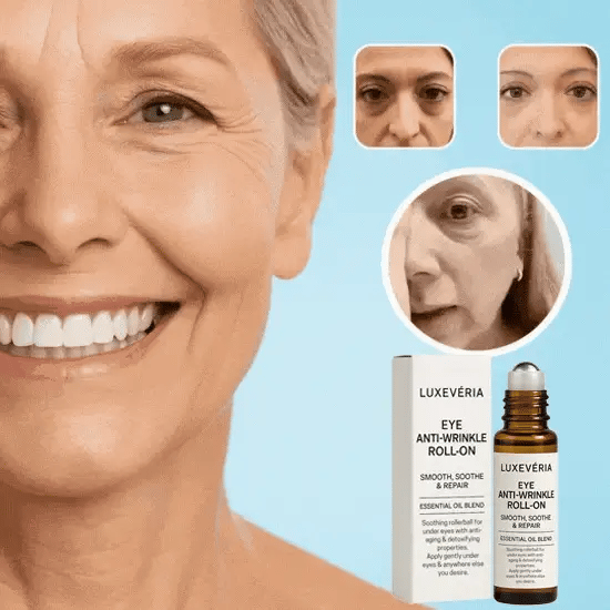 Luxevéria Eye Roller for Puffiness | Removes 97% of under-eye bags in 60 seconds — Instantly look 10 years younger!✅ 7-Day Improvement Guarantee – Full Refund if No Results