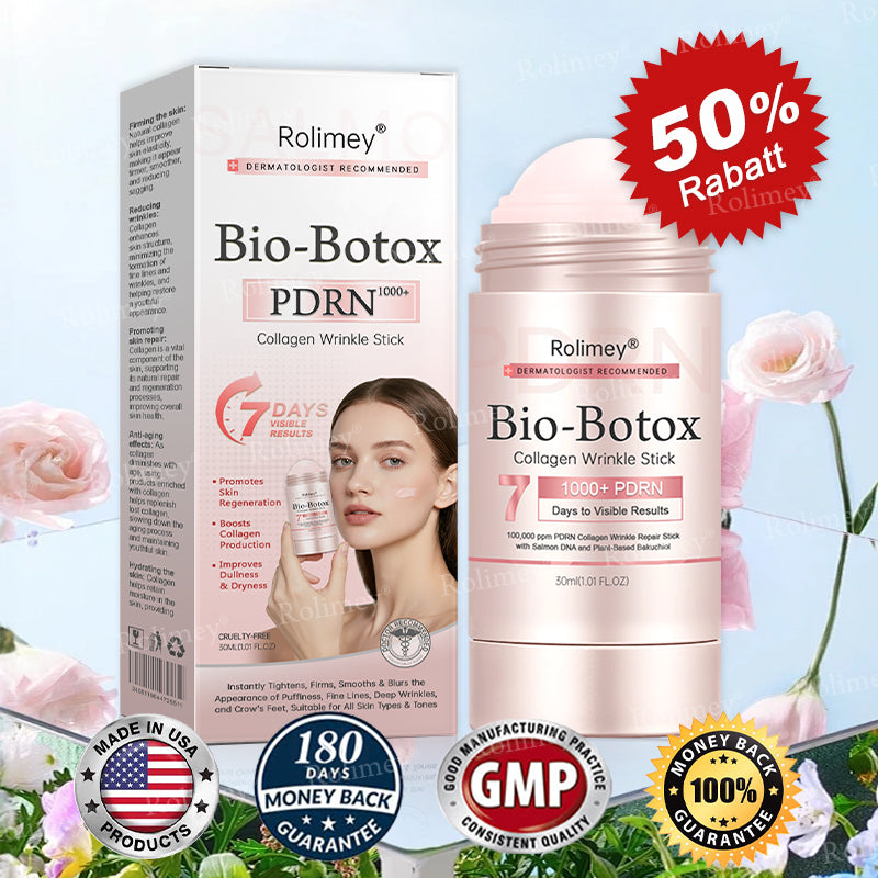 ✨Rolimey® Bio-Botox PDRN Collagen Wrinkle Stick – Lift, Firm & Smooth Skin with Salmon DNA & Plant-Based Bakuchiol✅ 3-Day Improvement Guarantee – Full Refund if No Results