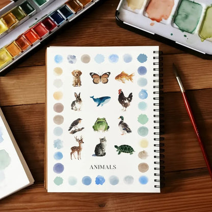 🔥HOT SALE 60%OFF🔥 - 🖼️Beginner-Friendly💕 Watercolor Workbook
