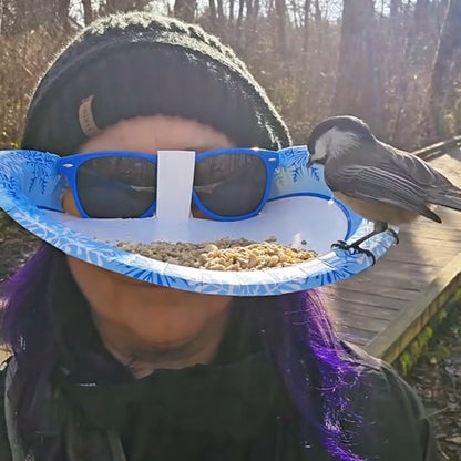 Eyeglass Frame Head Mounted Bird Feeder Humming Bird Feeder