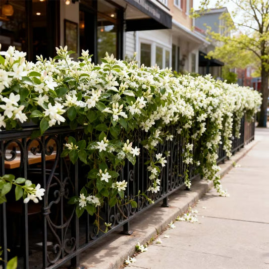 ❄️ FrostCharm Jasmine Seeds – Winter Planting, Perennial Blooms & Fragrant Garden Elegance 🌸