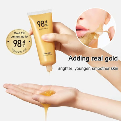🔥Gold Foil Peel-Off Mask✅Reduces wrinkles and improves skin firmness in 7 days