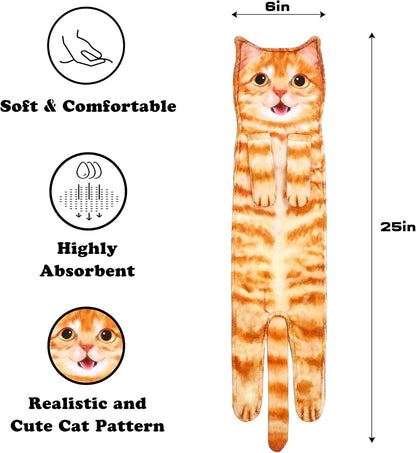 🎁 Christmas Early Bird Special 🐱 Cat-Themed Fun Towels 🐶 Perfect for Bathrooms & Kitchens