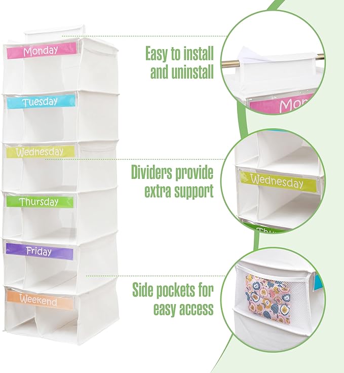 🎁BUY 2 FREE SHIPPING🎁Kids Weekly Clothes Organizer