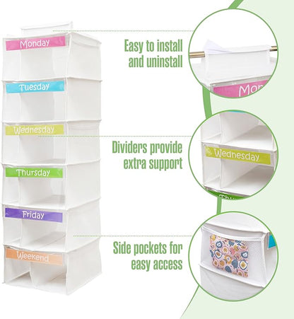 🎁BUY 2 FREE SHIPPING🎁Kids Weekly Clothes Organizer