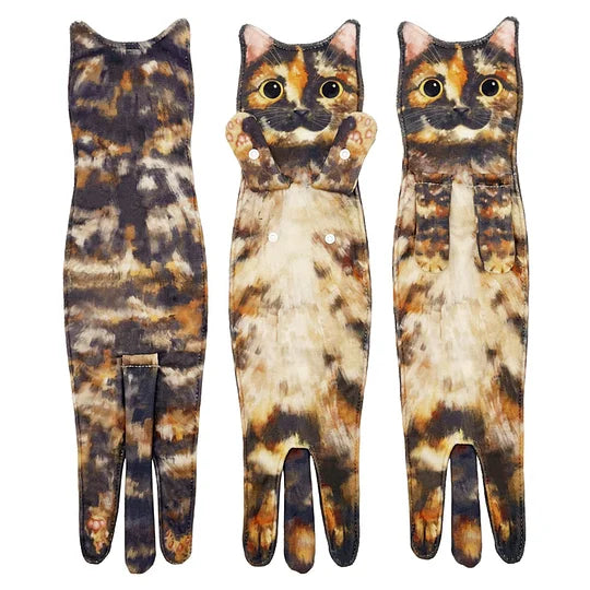 🎁 Christmas Early Bird Special 🐱 Cat-Themed Fun Towels 🐶 Perfect for Bathrooms & Kitchens