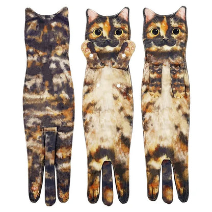 🎁 Christmas Early Bird Special 🐱 Cat-Themed Fun Towels 🐶 Perfect for Bathrooms & Kitchens