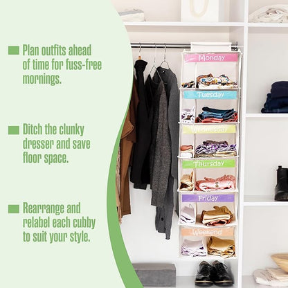 🎁BUY 2 FREE SHIPPING🎁Kids Weekly Clothes Organizer