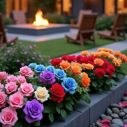 🎁🔥1000 Mix Climbing Rose Multiflora Seeds for Planting Outdoors Fragrant Butterfly Flower Seeds