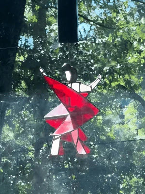 🏆Flash Sale⚡ 50K+ SOLD! Almost Gone-💥New Elvis stained glass spinning suncatcher💃