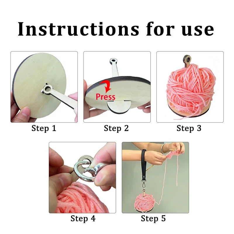 Portable Wrist Yarn Holder