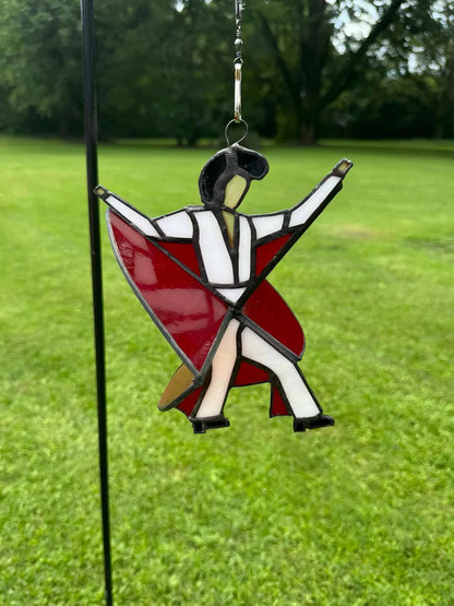 🏆Flash Sale⚡ 50K+ SOLD! Almost Gone-💥New Elvis stained glass spinning suncatcher💃
