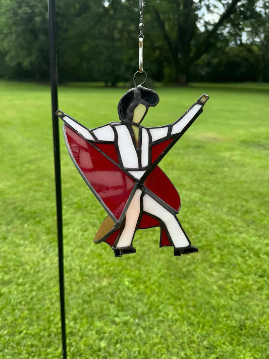 🏆Flash Sale⚡ 50K+ SOLD! Almost Gone-💥New Elvis stained glass spinning suncatcher💃