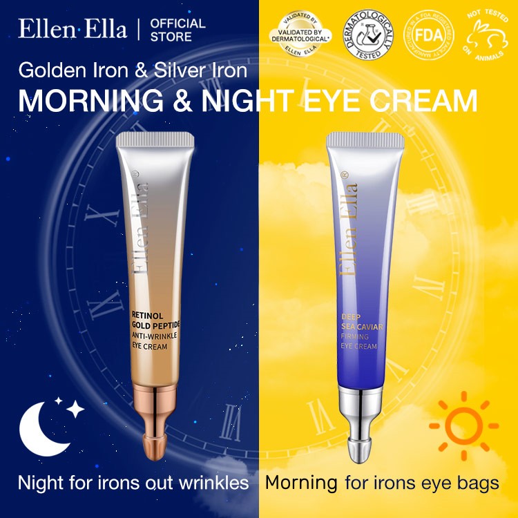 ELLEN ELLA Advanced Eye Cream-Remove Dark Circles, Eye Bags, Wrinkles-Make you 20 years younger✅ 7-Day Improvement Guarantee – Full Refund if No Results