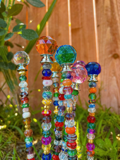 14 inch jeweled garden stake