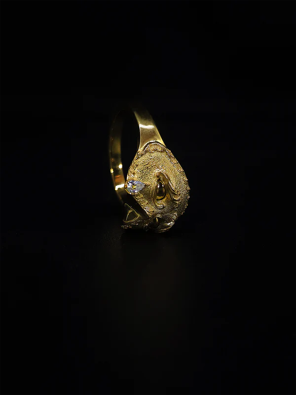 Crainte-Ceremonial Mask Ring