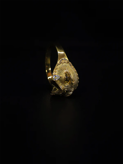 Crainte-Ceremonial Mask Ring