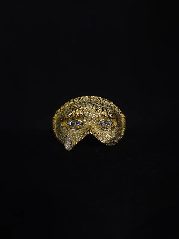 Crainte-Ceremonial Mask Ring