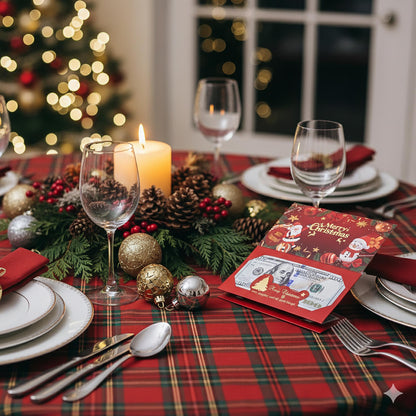 🎁Christmas Money Bag with Envelope, Perfect for Kids, Teens, and Parents