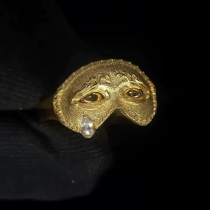 Crainte-Ceremonial Mask Ring
