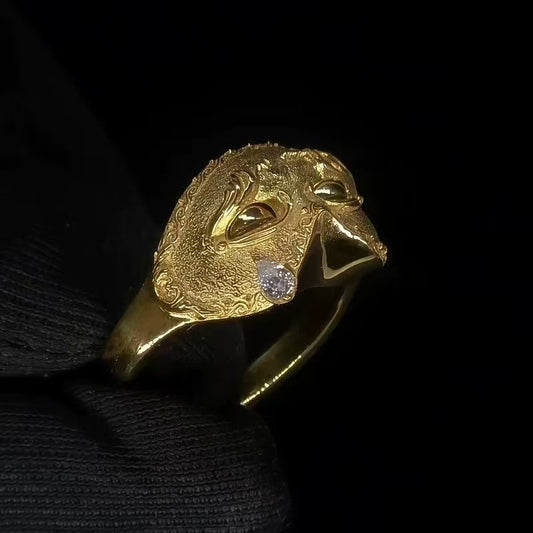 Crainte-Ceremonial Mask Ring