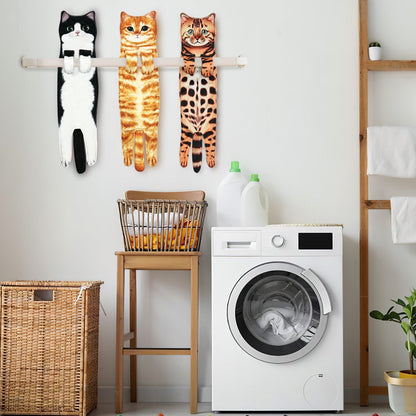 🎁 Christmas Early Bird Special 🐱 Cat-Themed Fun Towels 🐶 Perfect for Bathrooms & Kitchens