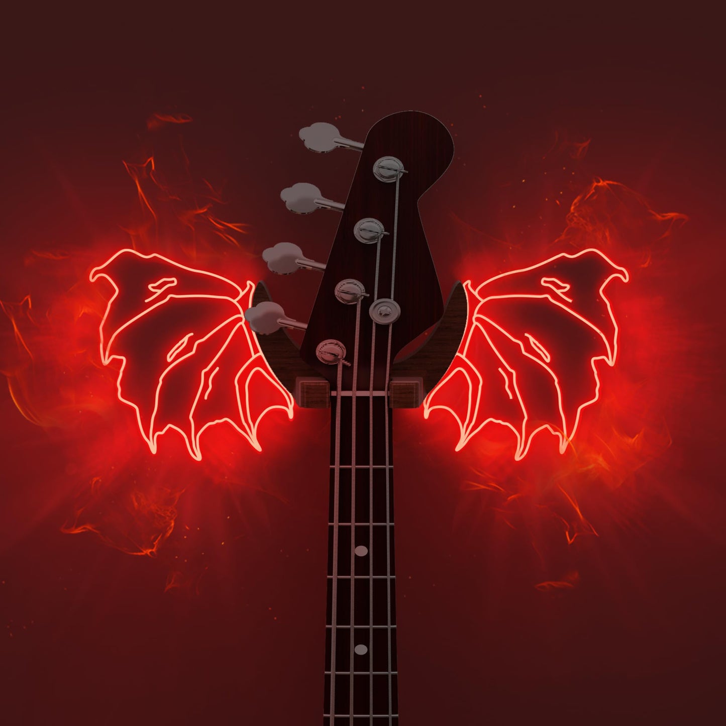 😇😈Angel and Devil Guitar Wall Mount