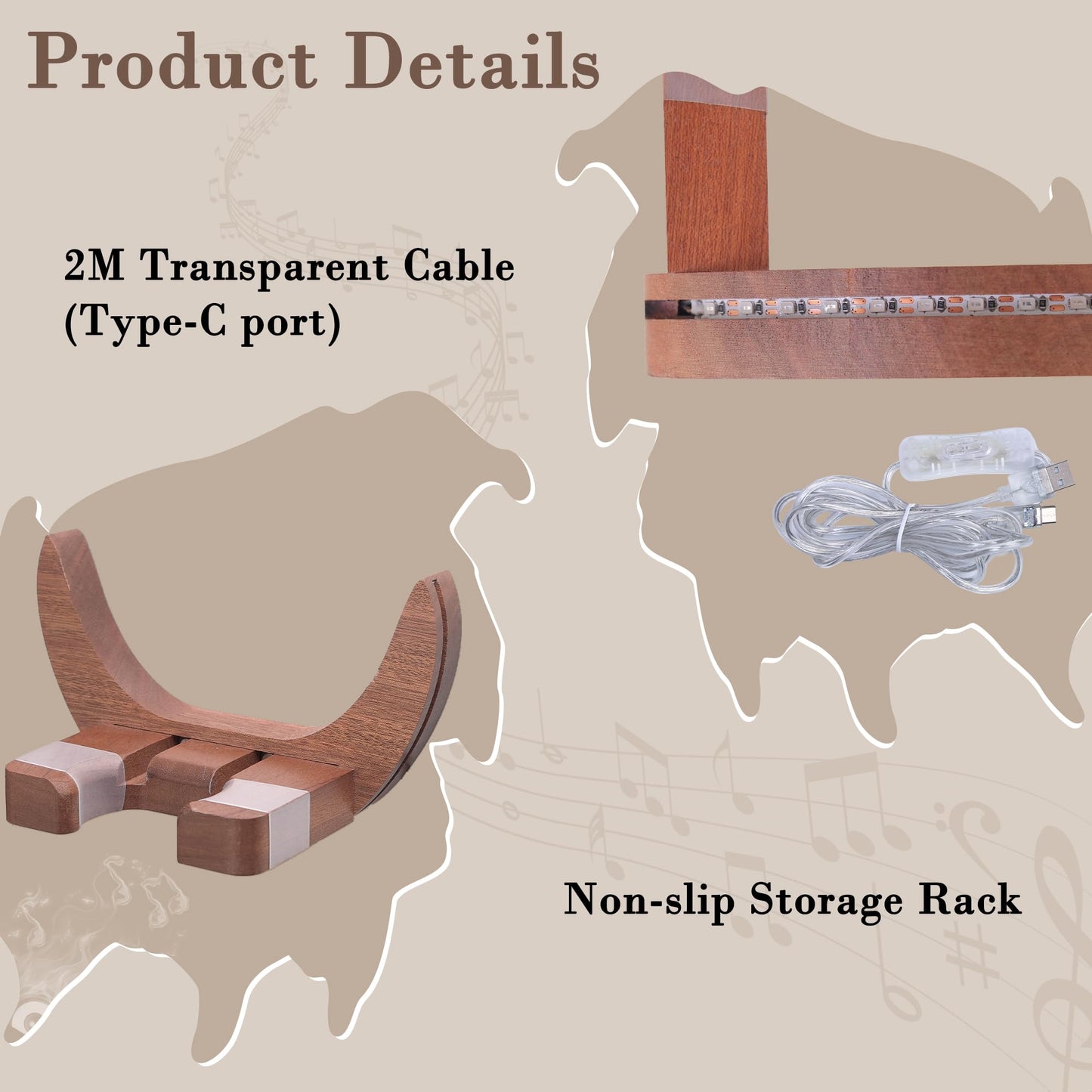 😇😈Angel and Devil Guitar Wall Mount