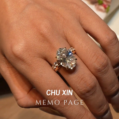 Handcrafted Pigeon Egg Stackable Diamond Ring—featuring 66 diamonds with a translucent finish that sparkles brilliantly in sunlight!