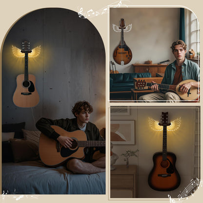 😇😈Angel and Devil Guitar Wall Mount