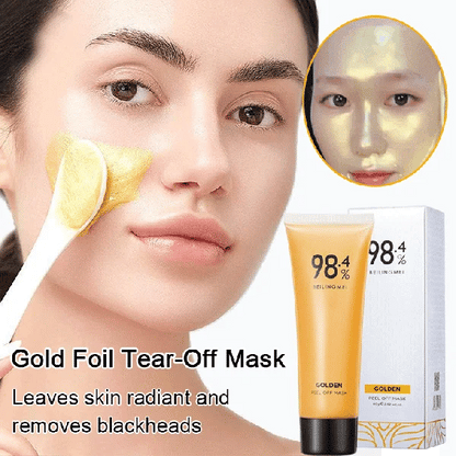 🔥Gold Foil Peel-Off Mask✅Reduces wrinkles and improves skin firmness in 7 days