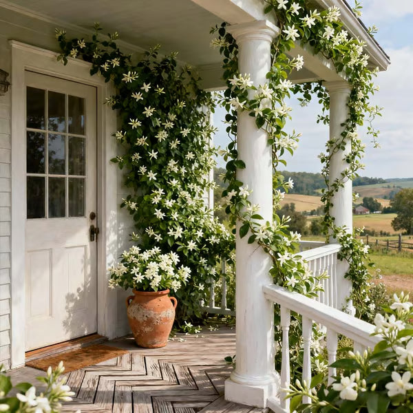 ❄️ FrostCharm Jasmine Seeds – Winter Planting, Perennial Blooms & Fragrant Garden Elegance 🌸