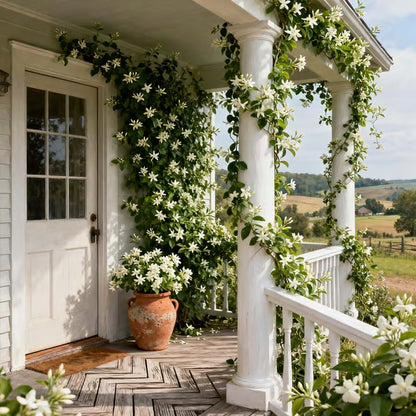 ❄️ FrostCharm Jasmine Seeds – Winter Planting, Perennial Blooms & Fragrant Garden Elegance 🌸