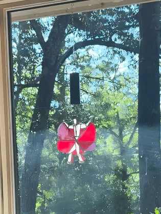 🏆Flash Sale⚡ 50K+ SOLD! Almost Gone-💥New Elvis stained glass spinning suncatcher💃