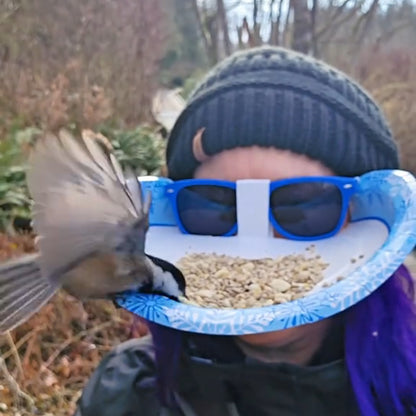 Eyeglass Frame Head Mounted Bird Feeder Humming Bird Feeder