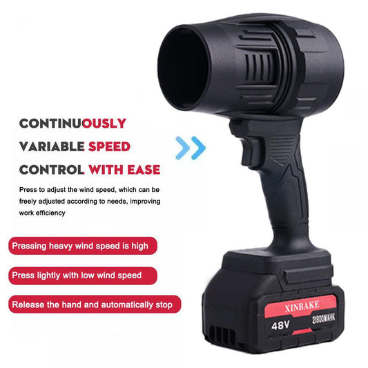 🔥40000 RPM Rechargeable Lithium Leaf Blower with One-Press Variable Speed – Ideal for Snow Blowing, Lawn Care & Patio Cleanup