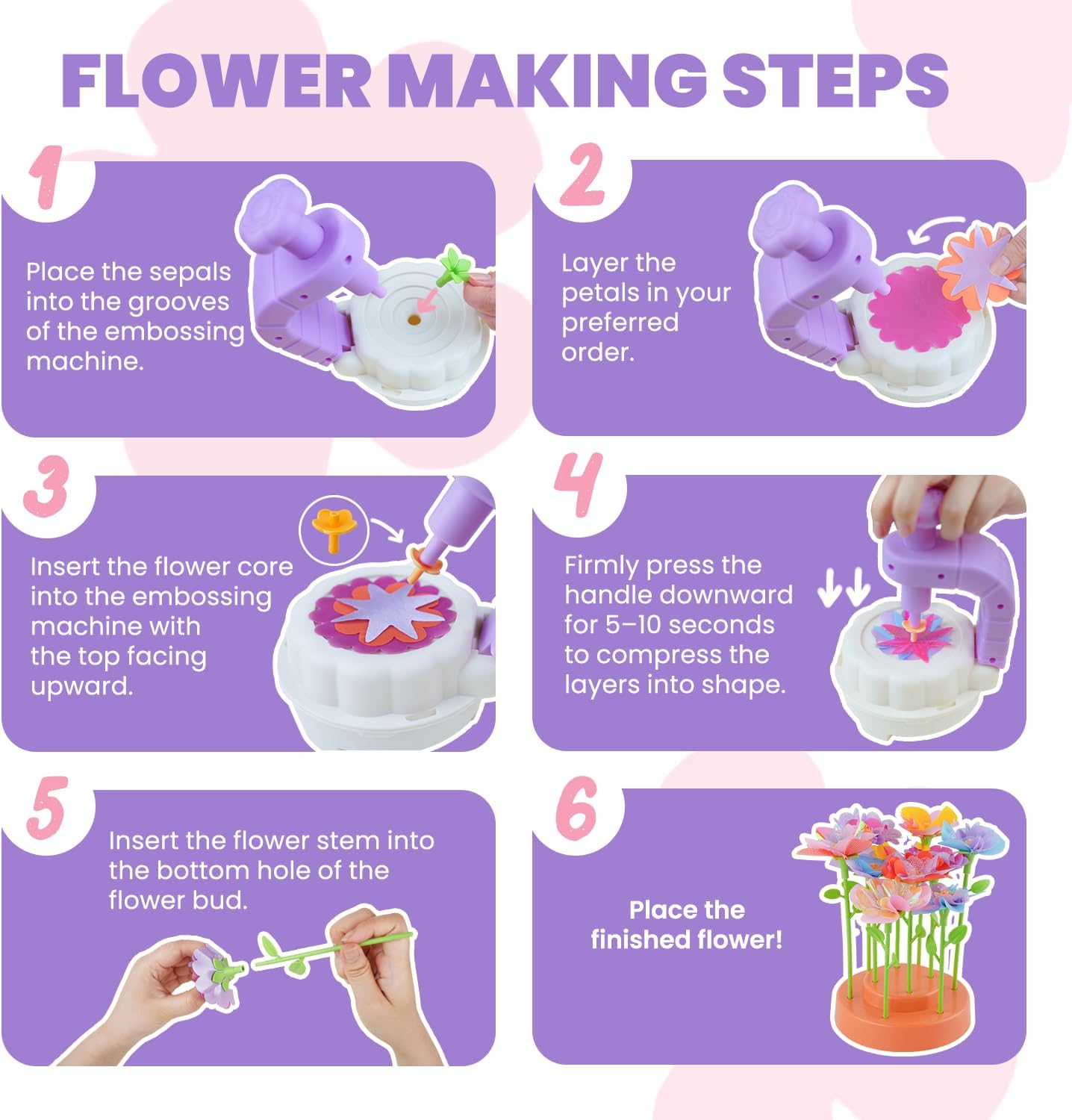 DIY Handmade Flower Pressing Machine Toy