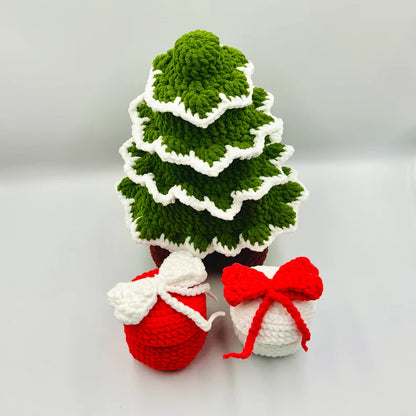 🎄Early Christmas Sale -Hand-Knitted Fun Christmas Tree Doll Set