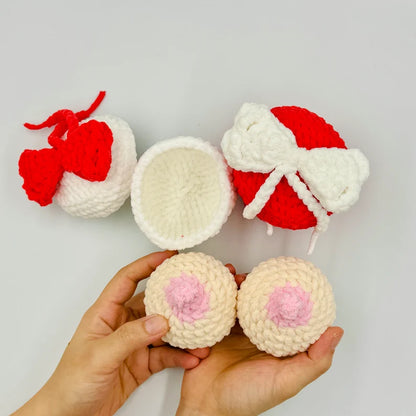 🎄Early Christmas Sale -Hand-Knitted Fun Christmas Tree Doll Set