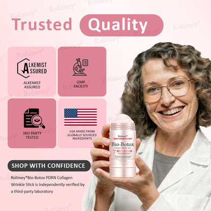✨Rolimey® Bio-Botox PDRN Collagen Wrinkle Stick – Lift, Firm & Smooth Skin with Salmon DNA & Plant-Based Bakuchiol✅ 3-Day Improvement Guarantee – Full Refund if No Results