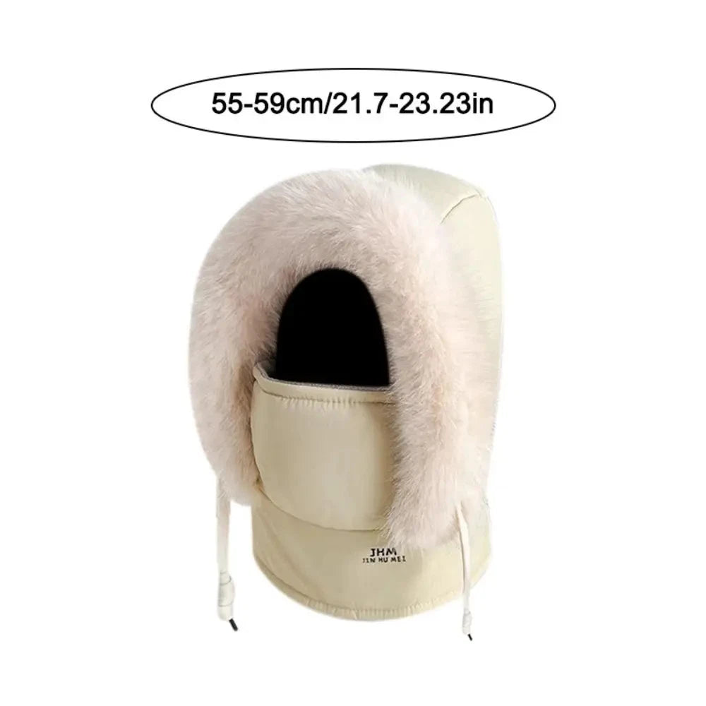 Ultra-Comfortable Soft Fleece-Lined Thickened Cold-Resistant Windproof Warm Hat with Integrated Face Mask, Neck Warmer, and Scarf—Perfect for Any Winter Outdoor Activity