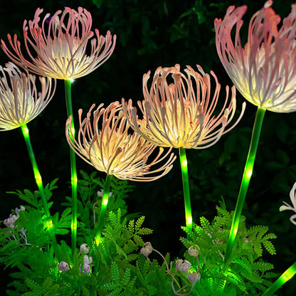 🌸Solar-Powered Floral Lights with Glowing Flowers and Stems LED Waterproof Outdoor Garden Stake Lights